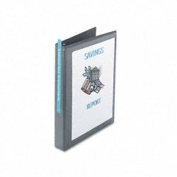 Nonstick Heavy-Duty Round Ring View Binder 1In(Pack Of 3)