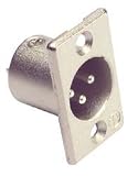 Neutrik NC3MP XLR Panel Mount Male Nickel
