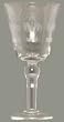 Individually Hand Etched Fleur De Lis Ring Large Water Glass 8"H Set /4