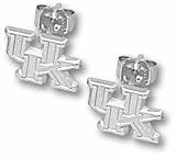 Kentucky Wildcats 1/4 UK Post Earrings - Sterling Silver Jewelry