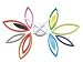Karlsson DIY Multi-Colored Leaves / Flower Wall Clock