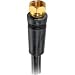 RCA 3' Rg-6 Coaxial Cable With Gold Plated F Connectors (Black)