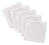 CCS26500 - CD/DVD Window Envelopes, 5x5, 100 EA/BX, White