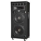 Pyle 1400-Watt Dual 18 8-Way Stage Speaker Cabinet