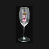 Review PSUK  / Ethnic Cartoon Flute Glass. Can be personalised with up to 13 characters/letters