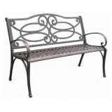 Midas-Lin Co Ltd-Import Bskt Weave Bench C535-62 Wood/Cast Iron Furniture