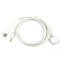 adaptare 2-in-1 USB-Kabel Datenkabel Ladekabel Klinkenkabel Audiokabel Klinke-Kabel 3,5 mm f&uuml;r Apple iPod classic nano photo mini video touch iPhone 3G 3GS