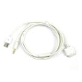 2-in-1 Kfz-Kabel Audiokabel Ladekabel 3,5-mm Klinke + USB f�r Apple iPod iPhone iPad