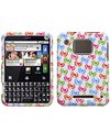 Motorola Charm MB502 Broken Hearts Cell Phone Snap-on Cover Faceplate / Exe ....