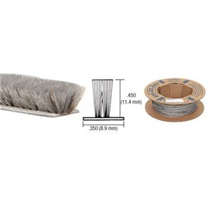 CRL Storefront Door Pile Weatherstrip .450 Pile Height; .350 Backing Width - 300 ft. Roll
