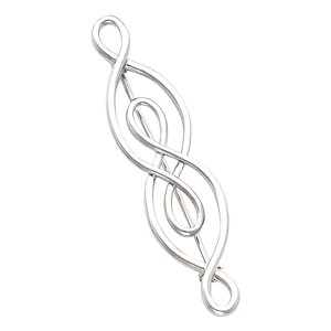 14K White Gold Brooch 5 4. 0 0X 1 3. 0 0 mm by CleverEve