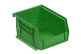 Akro Bins Stacking Bin 4-1/8 X 5-3/8 X 3 Green. Package of 24