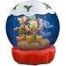 Gemmy 6' Airblown Rotating Pooh & Friends Inflatable Snowglobe