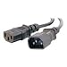 C2G / Cables to Go 29917 16 AWG 250 Volt Computer Power Extension Cord (IEC320C14 to IEC320C13), Black  (4 Feet)