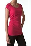Splendid 1x1 Cap Sleeve Scoop Neck in Rouge