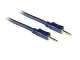 Impact Acoustics Velocity - Audio cable - 27 AWG - mini-phone stereo 3.5 mm (M) - mini-phone stereo 3.5 mm (M) - 3 ft - shielded - blue