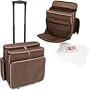 Mackinac Moon Rolling Tote -Pink/Chocolate
