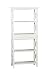 Warwick Stark White X Design Four Shelf Bookcase
