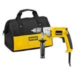 DEWALT DW237B 1/2-inch 0-850 rpm VSR Drill 3 wire plug 7.8 amp w/ Bag, Rubber Grip, Keyed Chuck