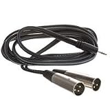 HOSA STEREO 3.5mm (M) - TWO XLR(M), 3m (9.9 ft.)