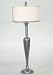 Contemporary Tall and Slender Silver Table Lamp