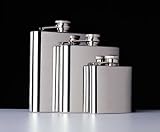 Captive-Top Pocket Flask 6oz -Stainless Steel