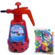 Pumponator Balloon Pumping Station Red with Strings for Tying and 750 Biodegradable Water Balloons