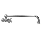 Whitehaus WHKPFSCR3-9000-BN Pot Fillers Vintage Iii Kitchen Faucets Brushed Nickel