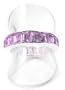 Sterling Silver AMETHYST Eternity Band Ring(Sizes 5,6,6,7,7,8)