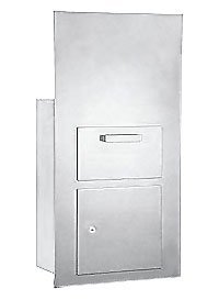 Collection Unit - for 7 Door High 4B  Mailbox Units - Aluminum - Front Loading - USPS Access