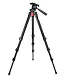 Manfrotto 728B Digi Compact Tripod with Integrated 3-Way Head and Carrying Bag (Black)