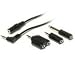 Coiled Headphone Extension Cord with 4 Adapters