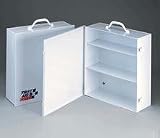 3 Shelf industrial cabinet- empty metal case w/ swing out door- 13-7/16 in. x16 in. x5-1/2 in. - 1 ea.