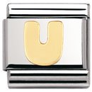 Nomination Composable Classic BUCHSTABEN Edelstahl und 18K-Gold (U) 030101 Preisvergleich