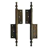 Brass hinge V.037(2pcs/set) 真鍮 アンティーク 金具 蝶番 丁番 棚 ドア