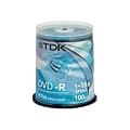 TDK DVD+R 16x 100pc Cakebox (T19504)
