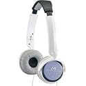 JVC HAS350W Lightweight Folding Headphones - white