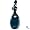 www.tantrakurse.com - Dumortierit - Kette - Anh�nger mit Stoffband - Schmuck aus echtem Edelstein Gl�cksbringer Kraftstein Krafgegenstand