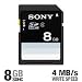 Sony 8 GB Flash Memory Card SF8N4/TQ (Black)