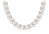 Akoya Cultured Pearl Necklace : 14K White Gold  10 MM
