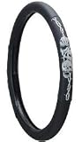 Barbed Wire Skulls Steering Wheel Cover