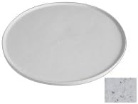 Bugambilia DR204MW Marble White 17-3/4" Round Buffet Disc With Rim