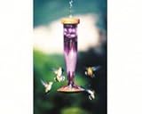 UPC 810070001063 product image for Schrodt Designs ~ Glass Hummingbird Feeder ~ Amethyst ~ HBLA | upcitemdb.com