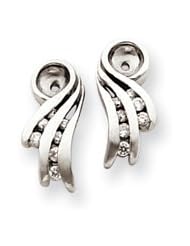Ann Harrington Jewelry 14k White Gold .29 Ct Tw Diamond Earring Jackets