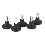 Master Caster 70175 Bell Glidewheel Glides, Black, Five per Set