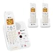 AT&T EL52309 DECT 6.0 Cordless Phone, White/Grey, 3 Handsets
