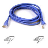 Belkin SNAGLESS CAT6 PATCH CABLE * RJ45M/RJ45M; 3 BLUE ( A3L980B03-BLU-S )