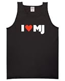 I Love MJ on Mens Cotton Tank Top (in 7 colors)