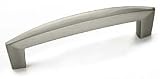 Amerock BP27016-G10 Creased Bow Pull 96 mm Center, Satin Nickel