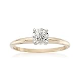 .50 Carat Diamond Solitaire RSVP Engagement Ring In 14kt Yellow Gold